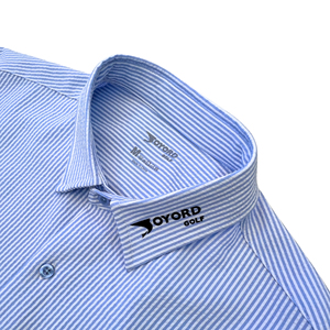 Instock vải 85% Polyester 12% Rayon 3% spandex dài tay áo nút lên áo sơ mi nam seersucker Nút thăng trầm Áo sơ mi - Product Image 5