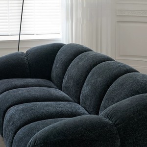 Sofá de Tela <span class=keywords><strong>BOOM</strong></span>, Estilo Retro, para Apartamentos Pequeños, Sala de Estar, Diseño Recto, Simple, Estilo Francés, Creativo, con Estructura de Madera - Product Image 4