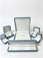 Boîte à bijoux en velours de luxe Fandi, logo personnalisé, prix d'usine en gros, emballage de bijoux pour cadeau de mariage