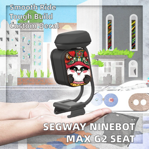 Siège d'absorption des chocs de selle de scooter électrique <span class=keywords><strong>Segway</strong></span> <span class=keywords><strong>Ninebot</strong></span> original pour <span class=keywords><strong>Ninebot</strong></span> MAX G2 avec autocollant pour trottinettes - Product Image 2