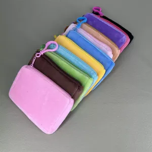 Großhandel Plüsch-Münzbörse Quadratisches Kopfhörer-Etui Mini-Reißverschluss-Geldbörse Bargeld-Münzbeutel Aufbewahrungstasche Niedliches Studentengeschenk mit Eigenem Logo - Product Image 6