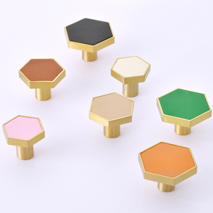 Da + Brass Đồ Nội Thất Xử Lý Bắc Âu Tủ Quần Áo Tủ Tay Nắm Tủ Tủ Ngăn Kéo Xử Lý Màu Hồng Vòng Kéo Trẻ Em Phòng Núm - Product Image 1