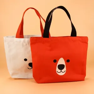 Cotone tote borse con stampa personalizzata logo riutilizzabile piccolo sacchetto di tote di acquisto tote sacchetti di cotone personalizzato