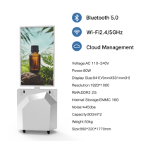 Diffuseur d'arômes publicitaire commercial avec écran LCD HD 1080P, contrôle à distance par application, système double, machine à parfum, fourniture d'usine OEM ODM
