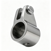 Glissière de fixation pour bimini en acier inoxydable marin 316 pour tube rond de 7/8 pouces