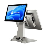 Commercial hors réseau tout-en-un double écran capacitif tactile POS Terminal universel Windows caisse enregistreuse multifonctionnelle