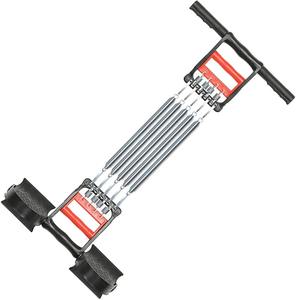 Appareil de musculation portable 3-en-1 réglable avec ressort et bande élastique en acier inoxydable - Product Image 1
