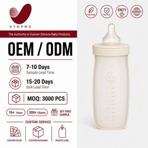 OEM ODM <span class=keywords><strong>Biberon</strong></span> en silicone 4-en-1, poche à lait, tétine, sucette, jouet de bain, ensemble d'alimentation pour bébé - Product Image 1