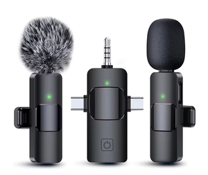 マルチデバイスワイヤレスマイクビデオ録画用K15 Lavalierマイク - Product Image 1