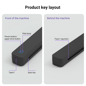 เครื่องพิมพ์ความร้อน C80S 118 มม. เชื่อมต่อโทรศัพท์มือถือ พิมพ์ภาพวาด - Product Image 4