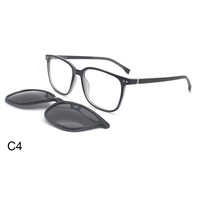 Lunettes de soleil à clipser UV400 tendance unisexe avec monture optique Ultem et charnière rotative