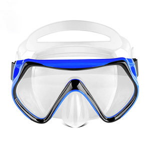 Máscara de buceo de vidrio templado para adultos, ajustable, antivaho, impermeable, de silicona, para adultos - Product Image 3