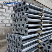Postes de Luz Galvanizados de Acero Octogonales y Cónicos de 6m, 8m, 10m y 12m, de un Solo Brazo o Doble Brazo, Marca XINTONG