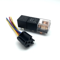 Relé Automotriz con Arnés de 24V 40A y 4 Pines SPST para Automóviles, Camiones, Camionetas, Motocicletas, Barcos y Rastreadores GPS