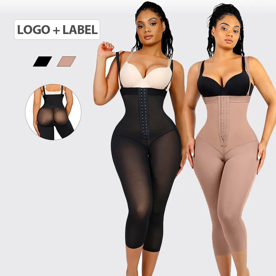 Hexin Servicio personalizado Adelgazamiento Fajas Colombianas Levantador de glúteos Latex Tummy Tuck Seamless Body Shaper Mujeres para todos los días