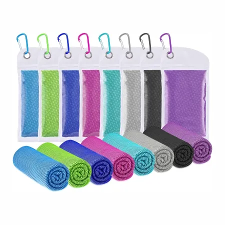 Custom Quick-drying Sport Ice Cooling Towel Silicon Case Silicone Storage Set Cold Sweat Towel