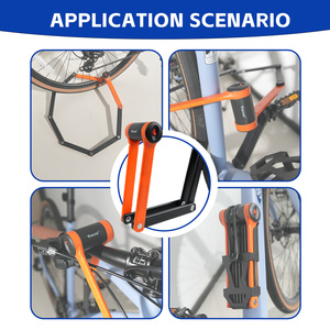 Tonyon Ebike Xe Đạp Phụ Kiện 360 Độ Xoay Khóa Cơ Thể Gấp Ổ Khóa 1200Mm Trọng Lượng Nhẹ Kỹ Thuật Số Xe Đạp Gấp Khóa - Product Image 5