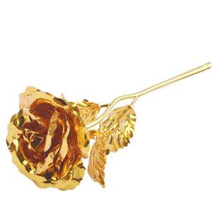 Galaxy rose 24k finiture in oro placcato immerso cristallo del fiore della rosa con amore supporto per di natale di san valentino - Product Image 5