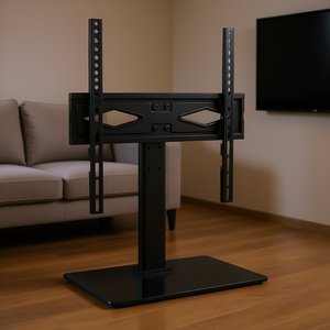 Support de télévision pivotant universel, 32-55 pouces, réglable en hauteur, support de sol portable, base en acier allié pour salon, chambre à coucher - Product Image 2