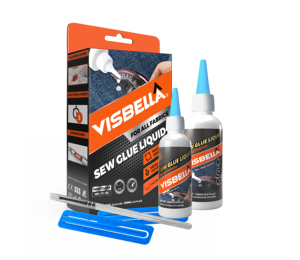 Visbella Sew Glue Liquid 60ML + 120ML <span class=keywords><strong>para</strong></span> <span class=keywords><strong>tela</strong></span> de cuero, reparación de manualidades decorativas, lágrima - Product Image 1