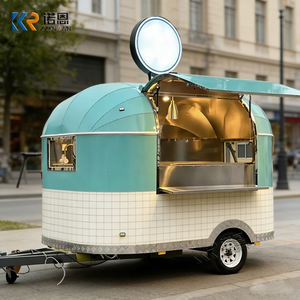 Remorque alimentaire classique à design arrondi, extérieur poli, cuisine mobile, homologuée DOT CE VIN, style intemporel, <span class=keywords><strong>camion</strong></span> de restauration - Product Image 1