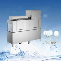High-End Stainless Steel 304 Conveyor Washer for Dishwashing Lines 200 Racks/Hour Fast Commercial Dishwasher Sterilization