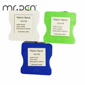 Mr.Den odontoiatria clinica dentaria <span class=keywords><strong>file</strong></span> rotanti dentali di alta qualità banda matrice di 3 metri in acciaio inossidabile acciaio inox matrice striscia - Product Image 2