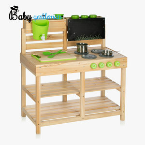 Toddler Play Running Water Wooden <strong>Outdoor</strong> <strong>Mud</strong> <strong>Kitchen</strong> for Kids Z101013C - Product Image 1
