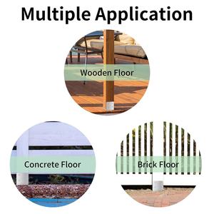 لوحة أرضية مرساة OEM دعم قابل للتعديل للزينة من الصلب الذي لا يصدأ نقطة وقاعدة عمودية لراقص السفينة - Product Image 5