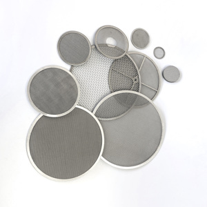 Multilayer Metal Square Woven <strong>Wire</strong> <strong>Mesh</strong> Stainless Steel <strong>Filter</strong> <strong>Mesh</strong> Round Frame <strong>Filter</strong> Screen Packs - Product Image 6