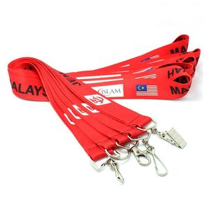 Vente en gros de porte-cartes d'identification en polyester avec impression par sublimation et lanière à outils rétractable personnalisée avec logo - Product Image 5