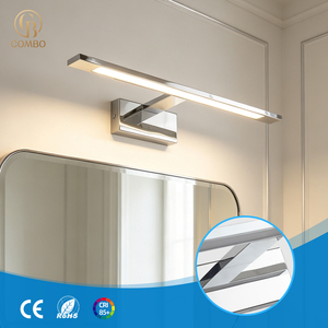 โคมไฟติดผนัง LED สแตนเลสสตีลทรงสี่เหลี่ยมผืนผ้า รุ่น COMBO แสงวอร์มไวท์ 3500K สำหรับห้องน้ำ ติดตั้งบนเพดาน - Product Image 1