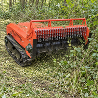 Machine de réaménagement des terres, broyeur diesel télécommandé, gestion de la végétation sur de grandes surfaces