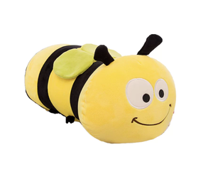 Factory Direct <strong>Big</strong> <strong>Bee</strong> Plush Toy Custom Long Strip Honey <strong>Bee</strong> Stuffed Animal Cute Cartoon <strong>Bee</strong> Body Pillow for Wholesale - Product Image 1