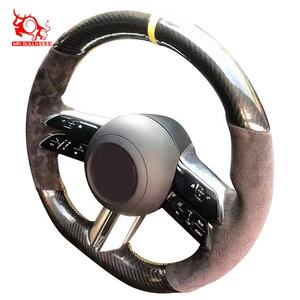 Cubierta de cuero de ante para volante de <span class=keywords><strong>Mercedes</strong></span> Benz, cubierta de cuero de fibra de carbono, buena calidad, para <span class=keywords><strong>Clase</strong></span> <span class=keywords><strong>E</strong></span>, <span class=keywords><strong>Estate</strong></span>, Cabriolet, S580e, L, <span class=keywords><strong>Clase</strong></span> C, 2021, <span class=keywords><strong>2022</strong></span> - Product Image 2