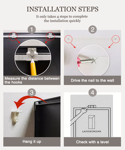 Horloge murale calligraphie arabe islamique Décoration intérieure PVC encadré Islam musulman religieux Image horloge murale en cristal Peinture d'art - Product Image 6