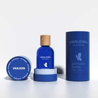 Flacon vaporisateur pour brume capillaire parfumée aux fleurs, flacons ronds en verre pour parfum et soins de la peau, emballage de luxe, coffret de voyage avec boîte