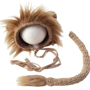 Vêtements de photographie pour enfants, photographie de nouveau-né, pleine lune, bébé, Photo en forme de Lion, queue de chapeau, nouvelle collection - Product Image 1