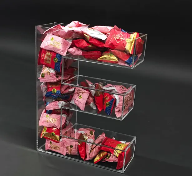 Factory Custom 3D füllbare freistehende Acryl Letter Clear Wedding Candy Dispenser Acryl füllbare Buchstaben