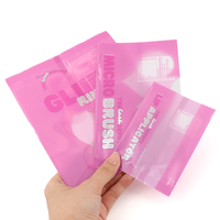 Sachet en plastique pour échantillon cosmétique Mini sac d'emballage plat personnalisé à 3 joints latéraux pour petites entreprises