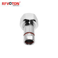 Material de latón conector rf niquelado LC macho abrazadera de enchufe para cable coaxial 1/2 Cable alimentador