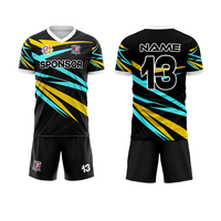 Tenues de football personnalisées pour les jeunes, ensembles pour équipes et clubs, maillot de football complet, tissu respirant 100% polyester