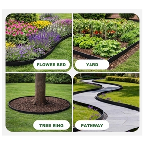 Bordures de jardin en métal flexibles personnalisées avec piquets et jardinières pour aménagement paysager, parterres de fleurs, allées de jardin et allées d'arbres - Product Image 5