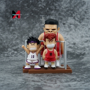 โมเดลฟิกเกอร์การ์ตูน PVC แอคชั่นฟิกเกอร์ ฉากที่ 5 จากเรื่อง Slam Dunk ตัวละคร ซากุรางิ ฮานามิจิ รุคาวะ คาเดะ อาคากิ อานิชิ และโค้ช - Product Image 3