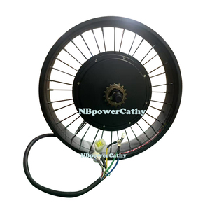 มอเตอร์ล้อหลังแบบไร้แปรงถ่าน 20 นิ้ว <span class=keywords><strong>NBP</strong></span> 5000W สำหรับจักรยานอ้วน/จักรยานหิมะ พร้อมเฟืองเดี่ยว - Product Image 2