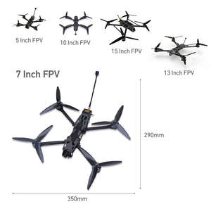 Dron de Carreras FPV Mark4 en Oferta con Marcos de 5, 7, 10, 13 y 15 Pulgadas, Control Remoto RTF, Cámara, Transmisión de Imagen de 5 km, Gafas FPV - Product Image 1
