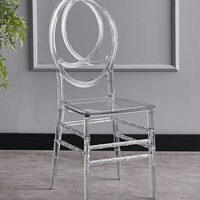 Chaises personnalisées en acrylique style bambou pour salles de banquet d'hôtel et auditoriums commerciaux – Design moderne – Chaises promotionnelles