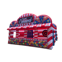 Équipement de location gonflable en PVC commercial 4-en-1 Jeux de carnaval personnalisés Location de fête de tente de château gonflable