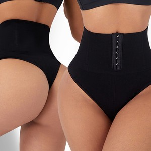 Bragas con control de barriga para mujer, ropa moldeadora de vientre plano de cintura alta con gancho, bragas adelgazantes para moldear el vientre - Product Image 3