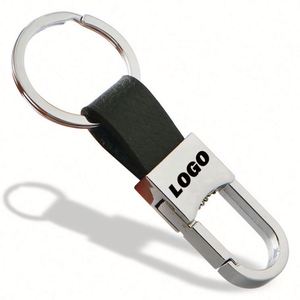High End Good Quality Men's <b>Key</b> <b>Chain</b> <b>Leather</b> Keychain Metal Car Keyring Activity Small Gift - Product Image 1